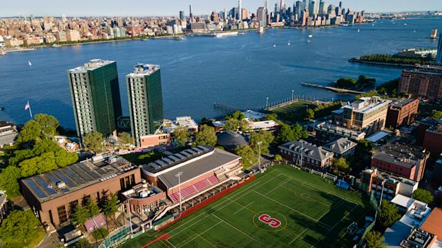 Aerial view of Stevens campus