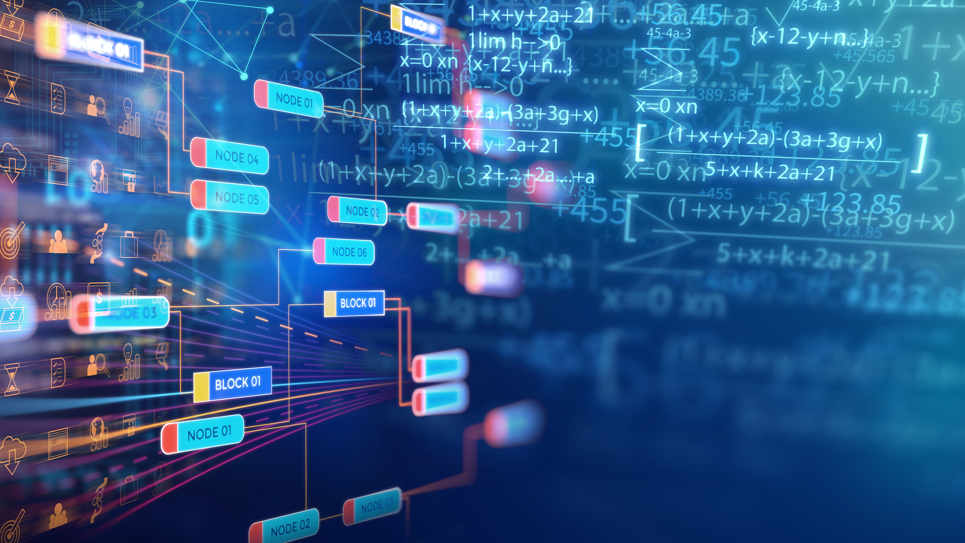 Abstract depiction of hyperbolic geometry