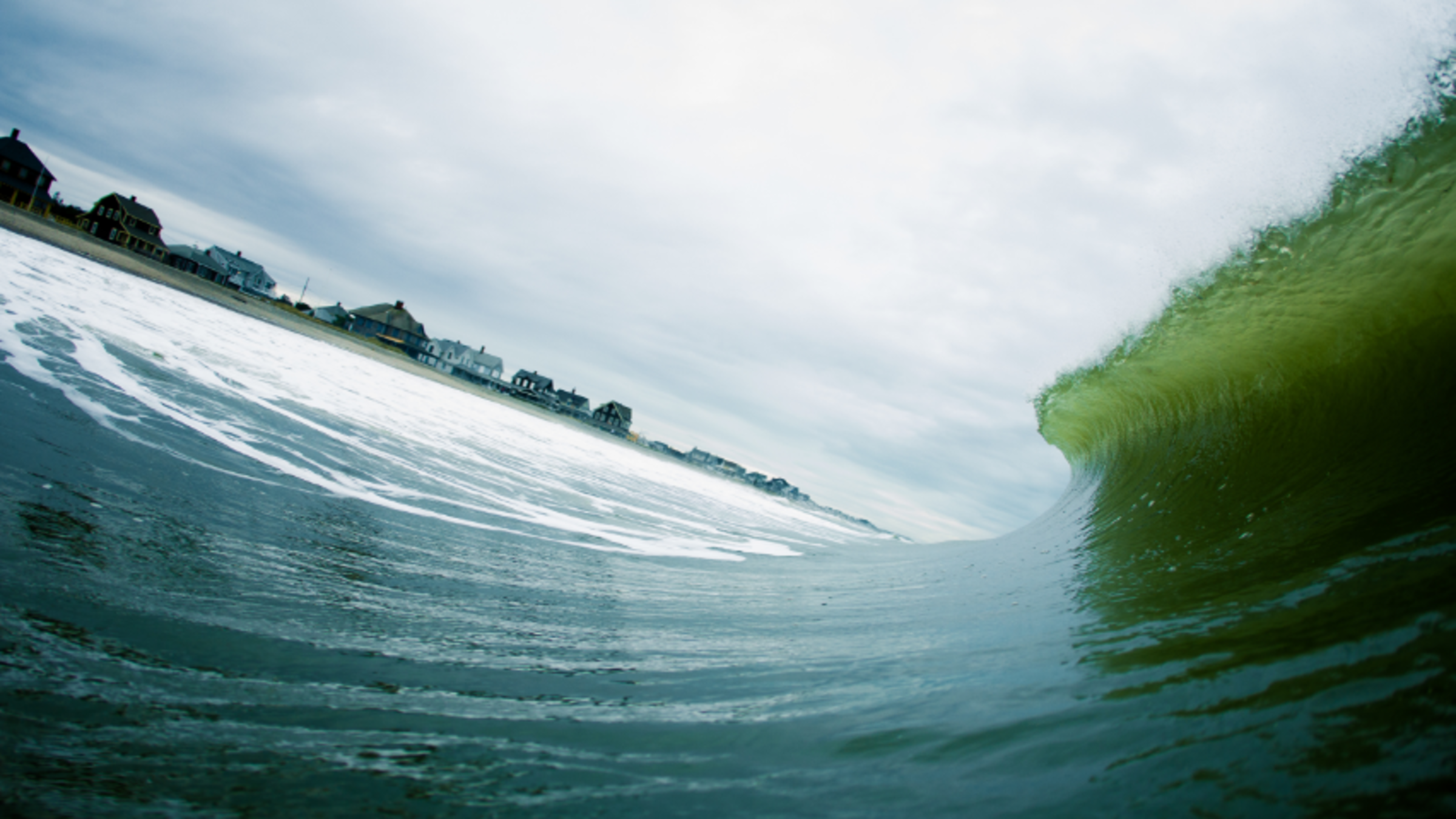 Photo of ocean waves during Hurricane Sandy