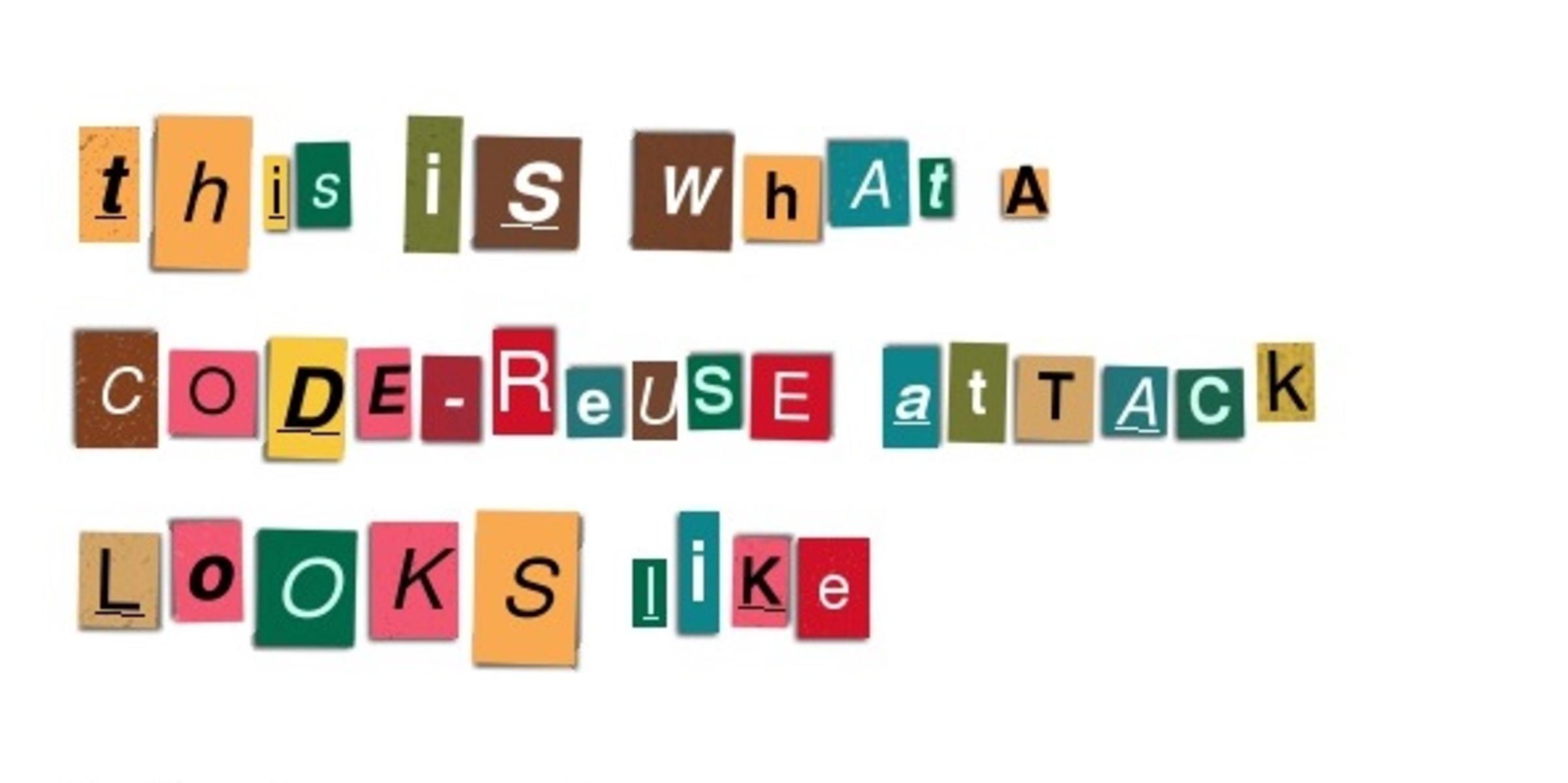A cut and paste ransom note illustrating a code-reuse attack. CREDIT: Ransomizer.com