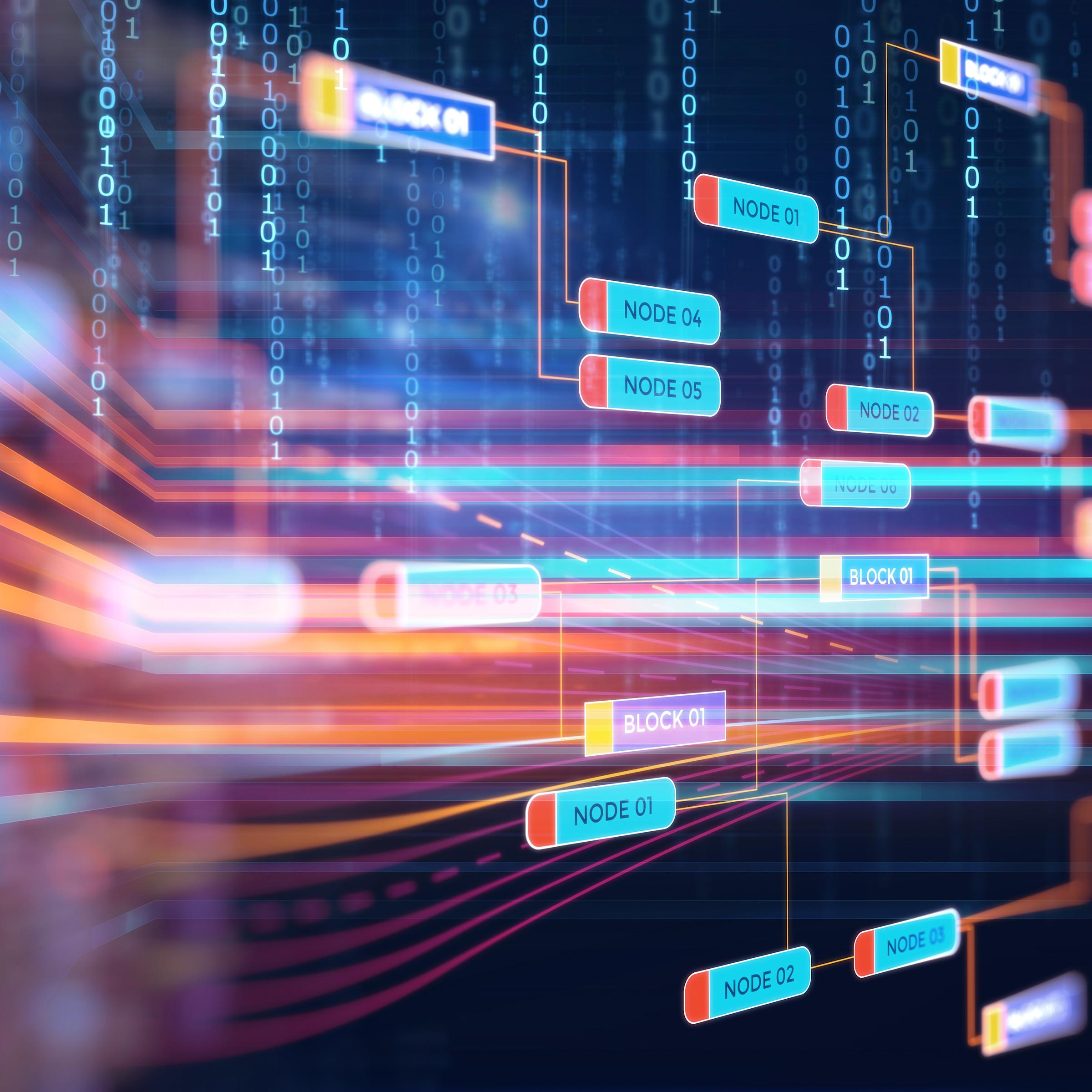 Digital rendering of computer code.