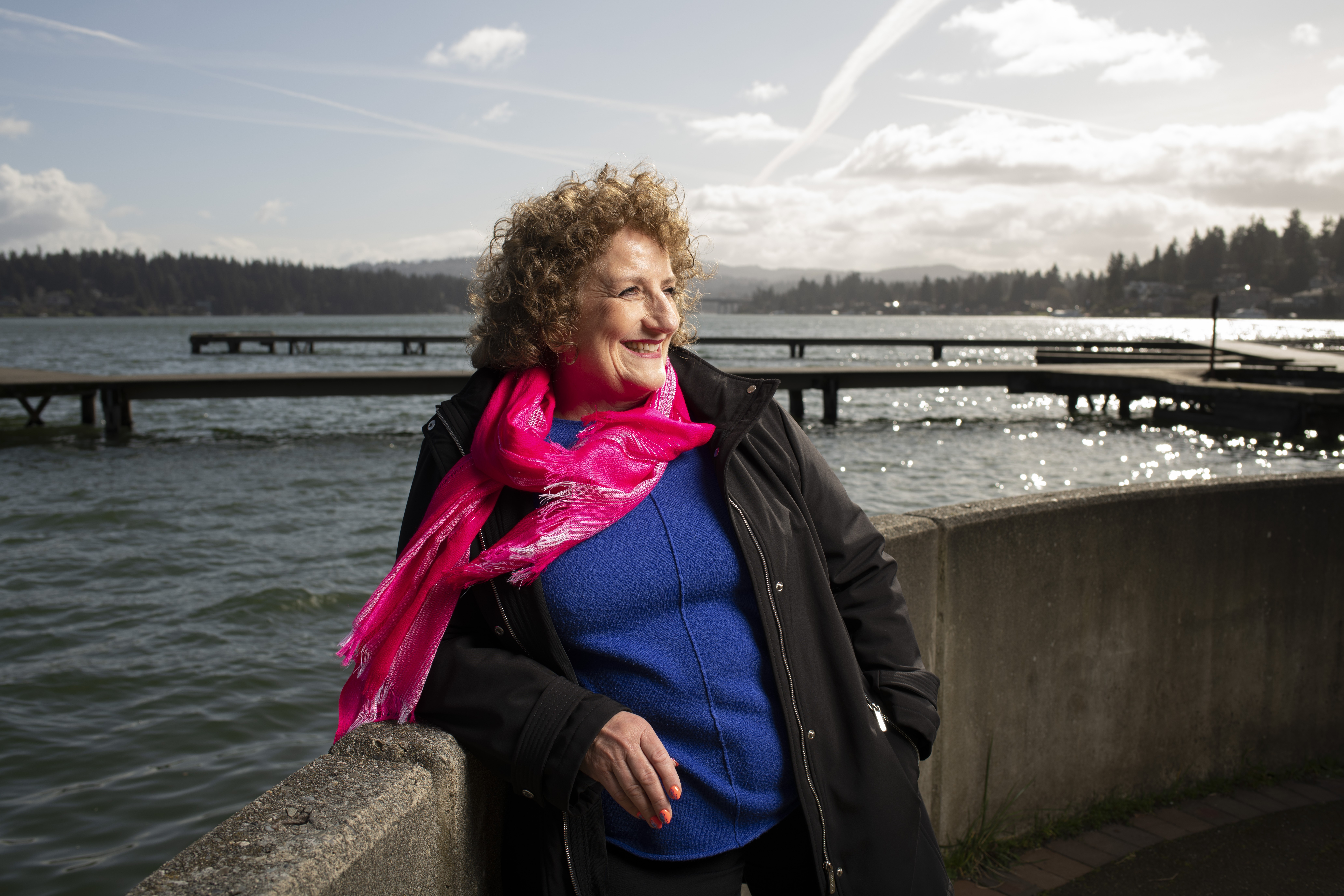 Photo of Alla Weinstein on the waterfront in Mercer Island, Washington