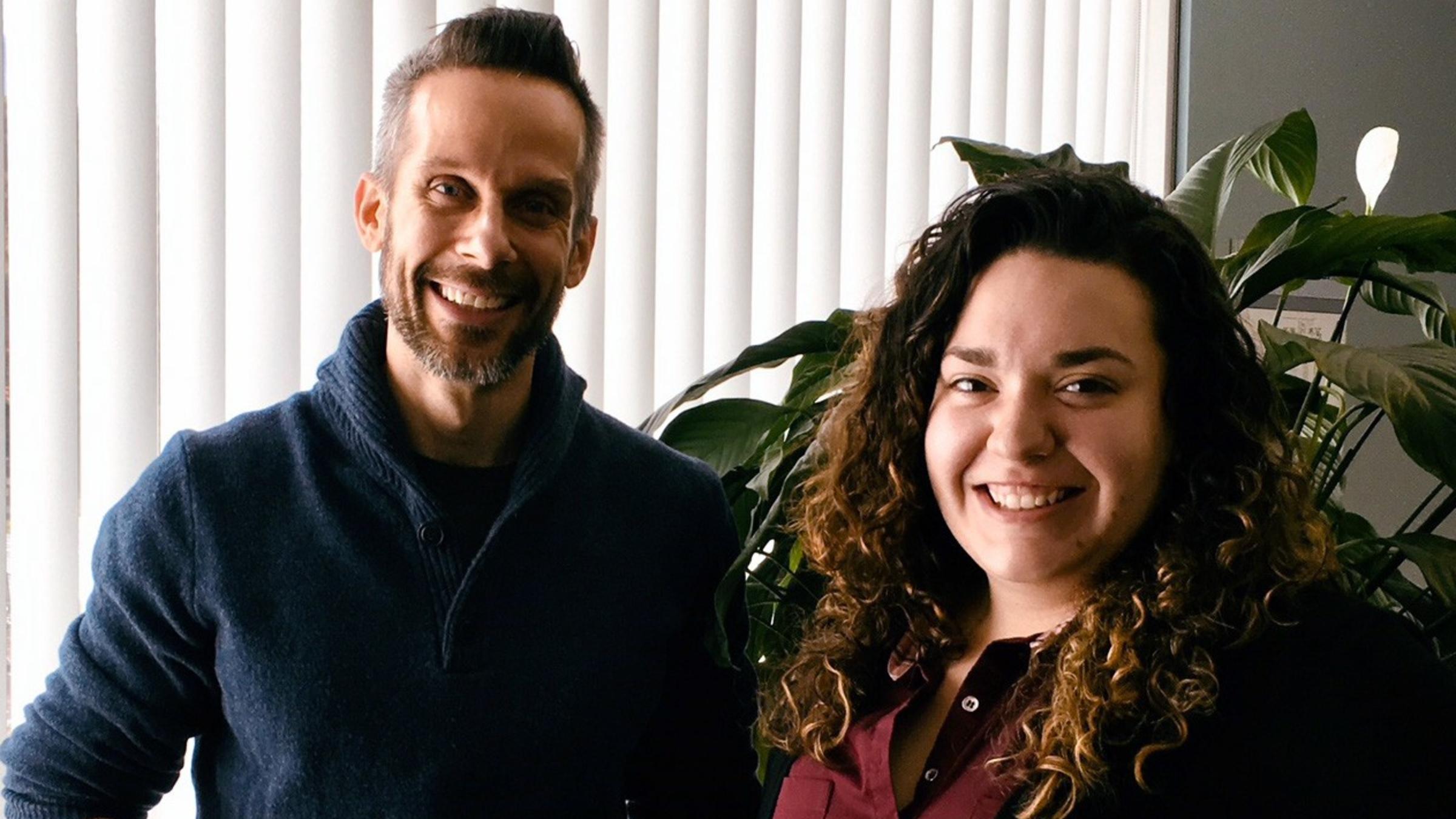 Jason Fitz and Sarah Roibal