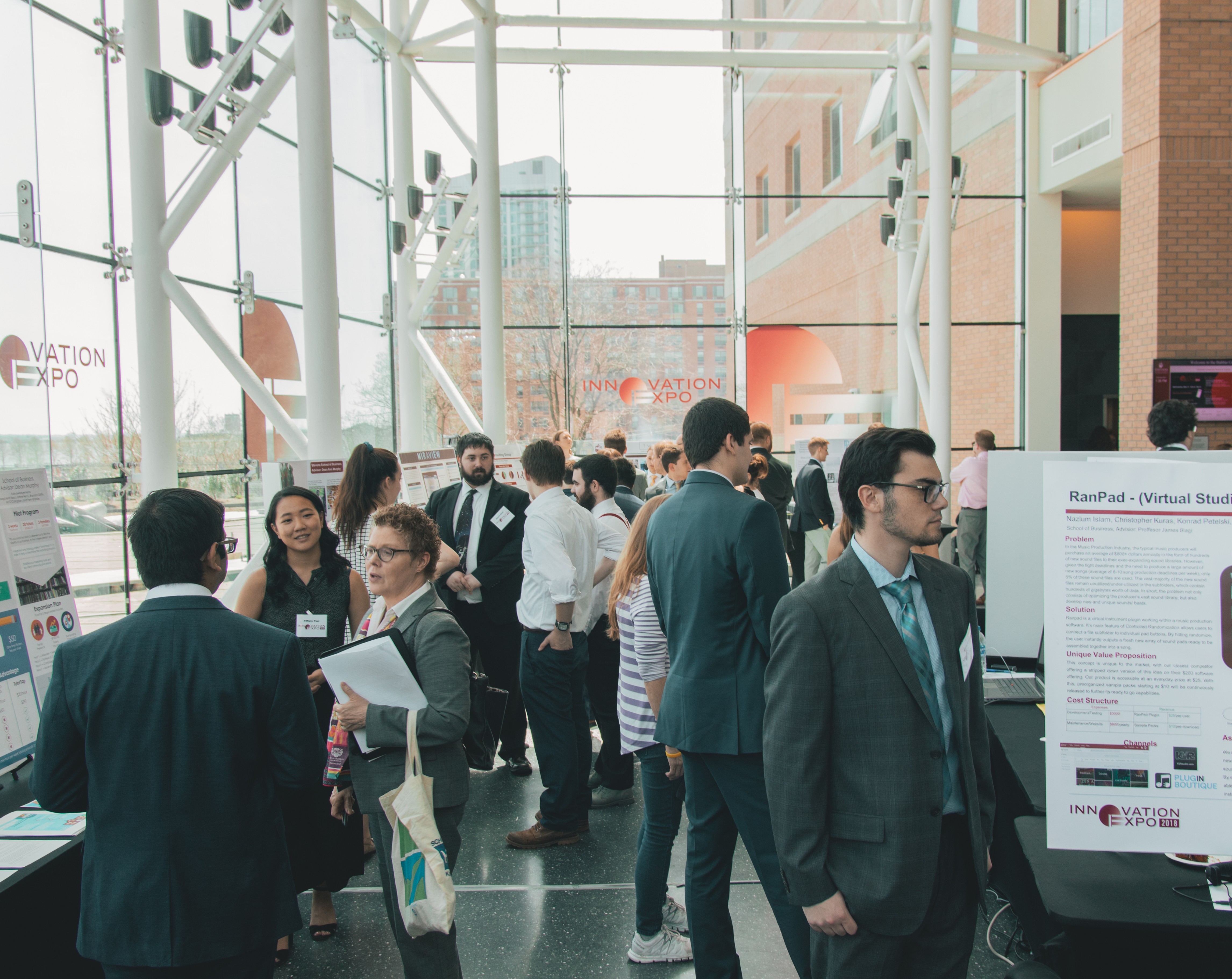 Senior design on display at Babbio atrium