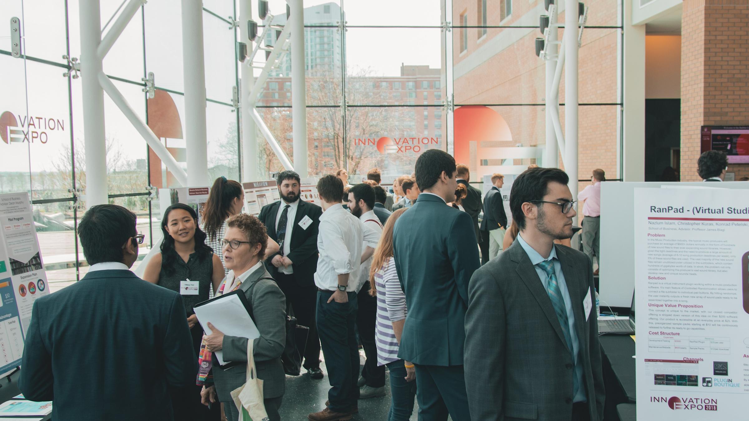 Senior design on display at Babbio atrium