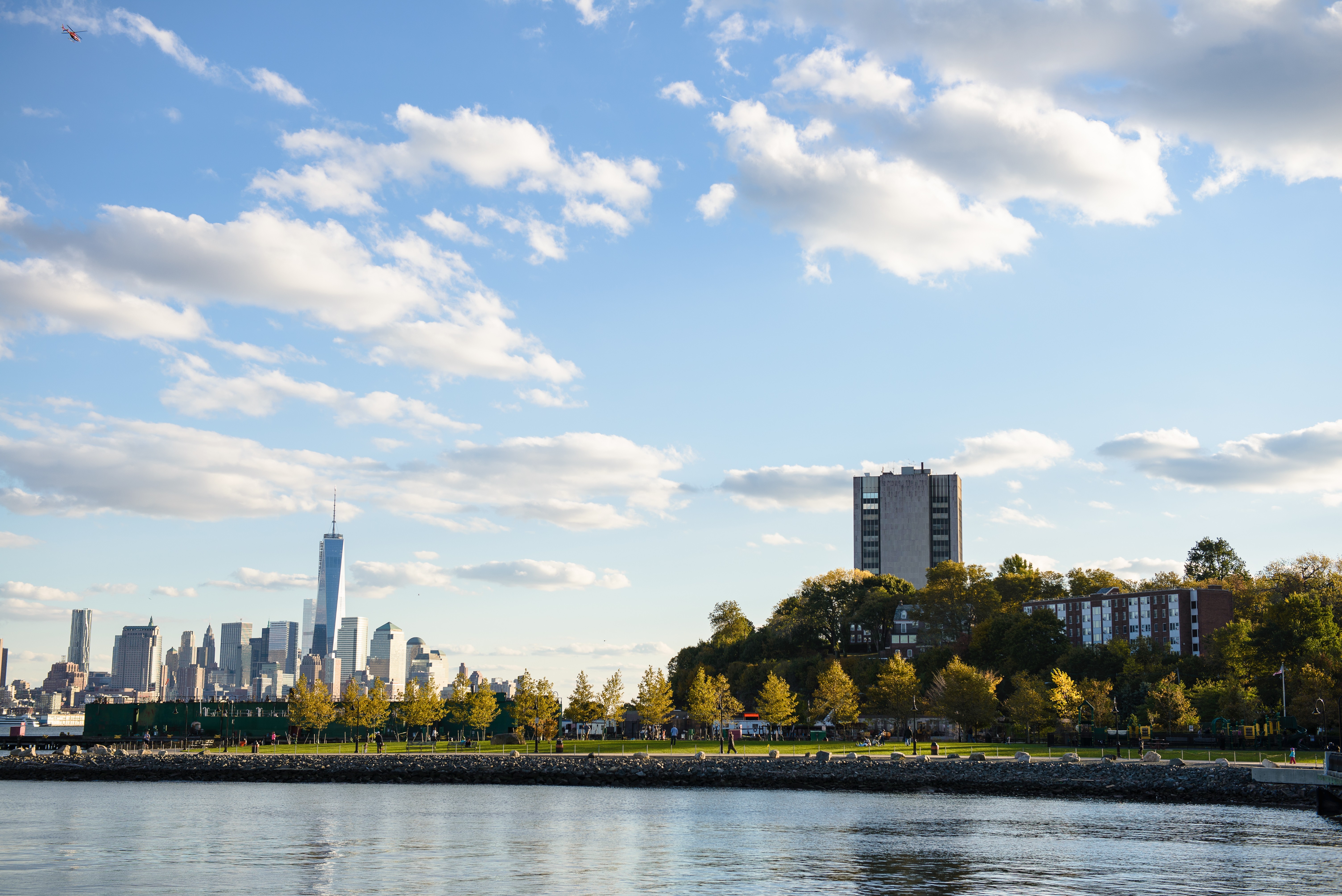 Stevens campus as seen from the Hudson River