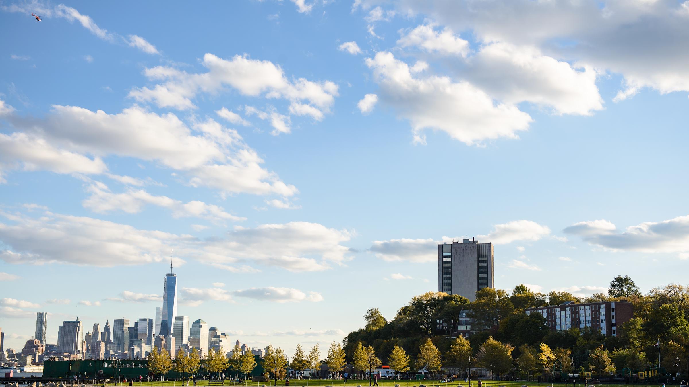 Stevens campus as seen from the Hudson River