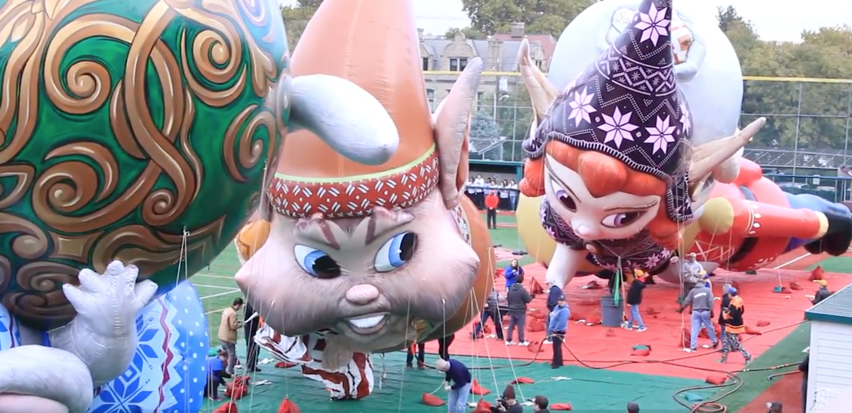 Macys Thanksgiving Day Balloons at Stevens Institute of Technology 