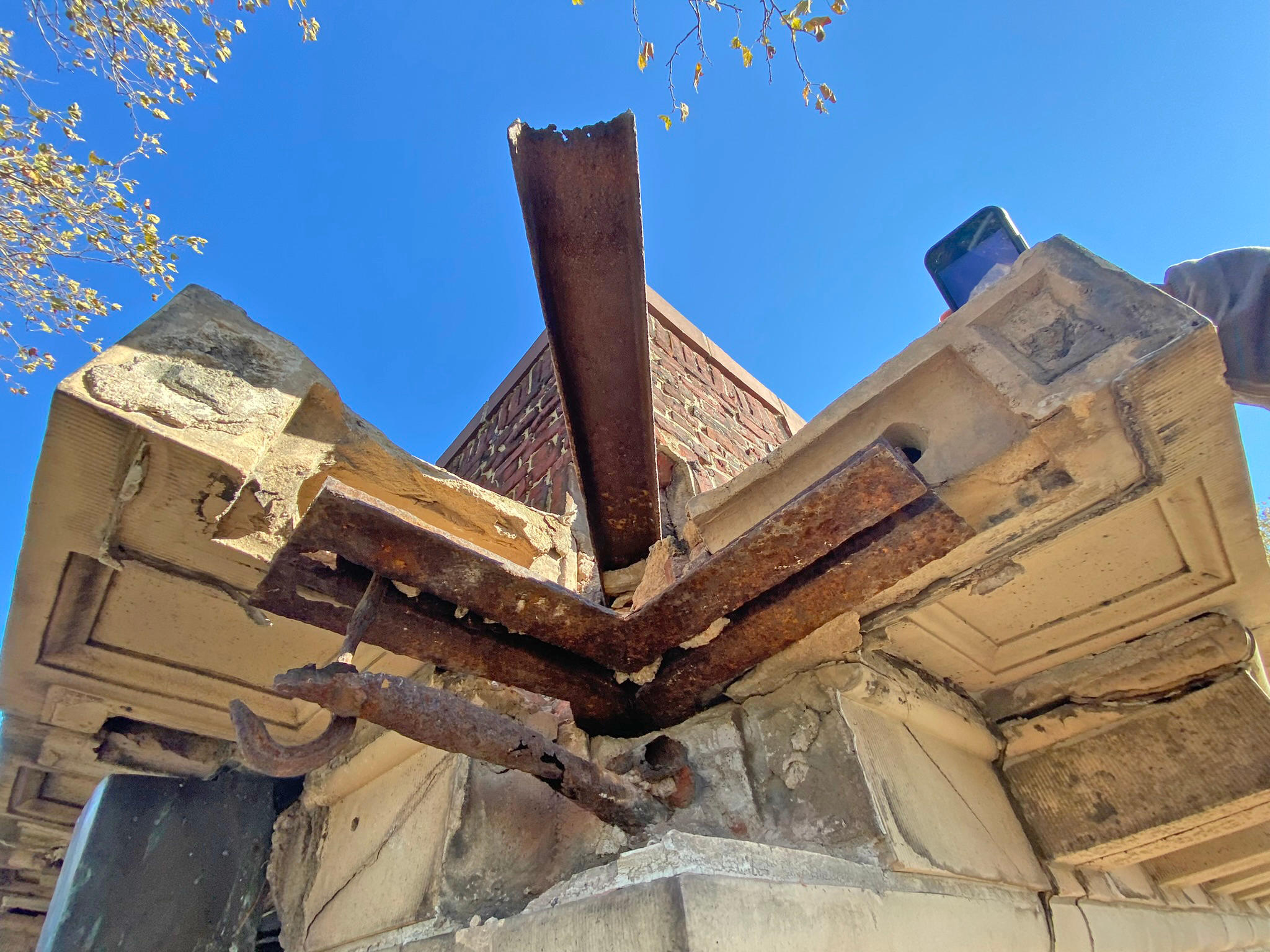 Before restoration of Stevens’ historic Walker Gymnasium