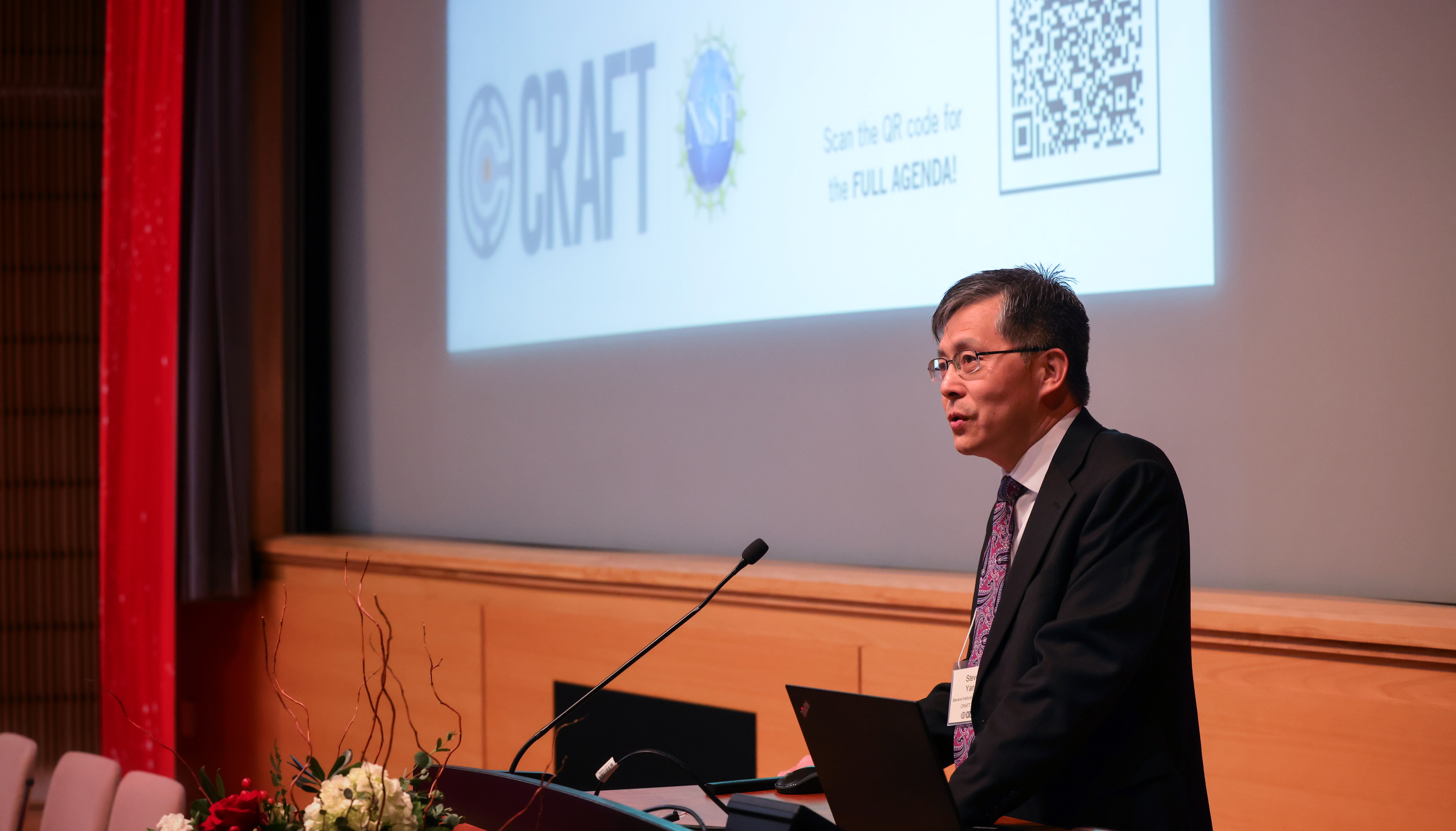 Steven Yang presents at the Spring 23 CRAFT Advisory Board Meeting