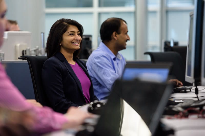 Graduate Student sitting in classroom