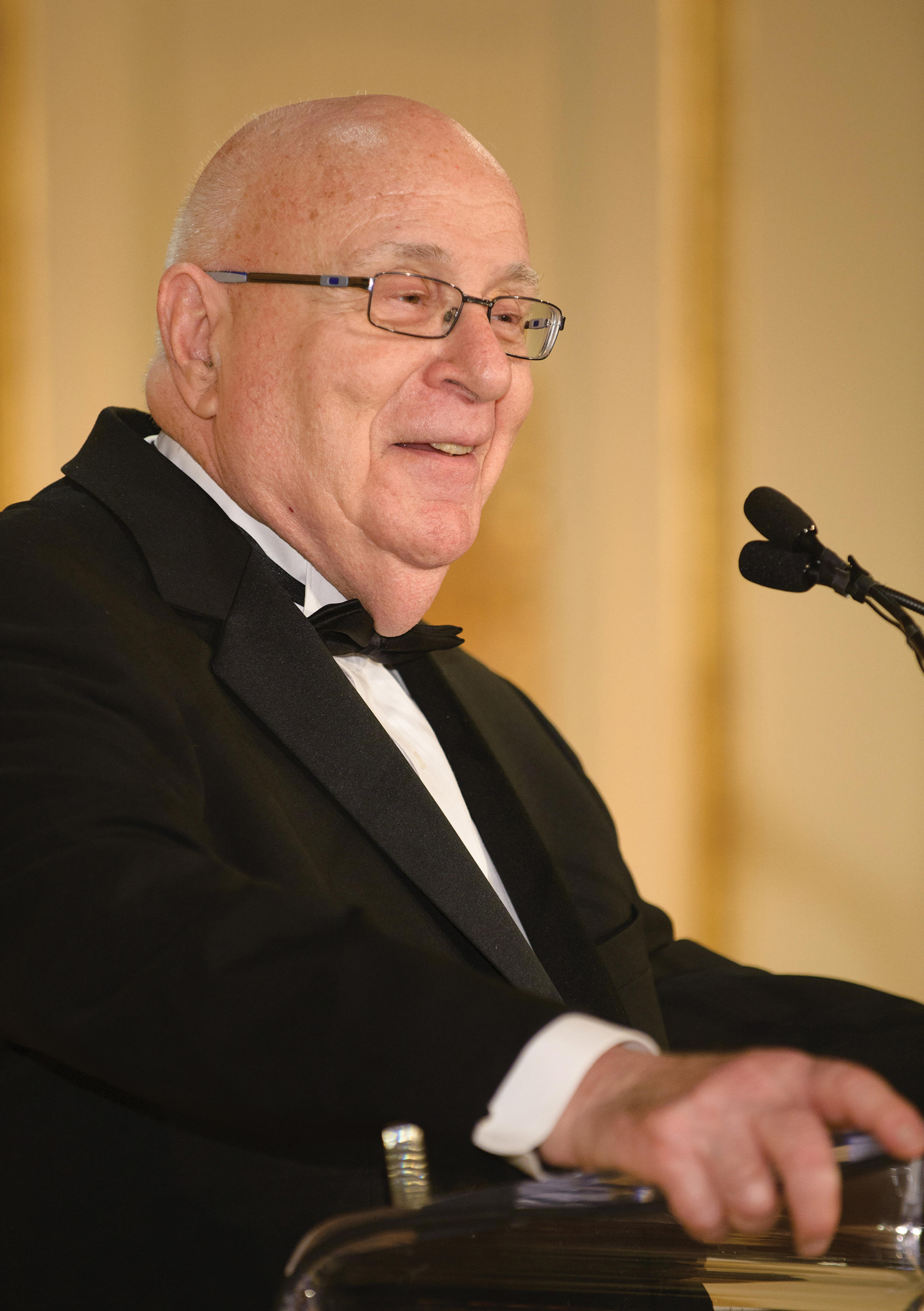 David Farber giving a speech.