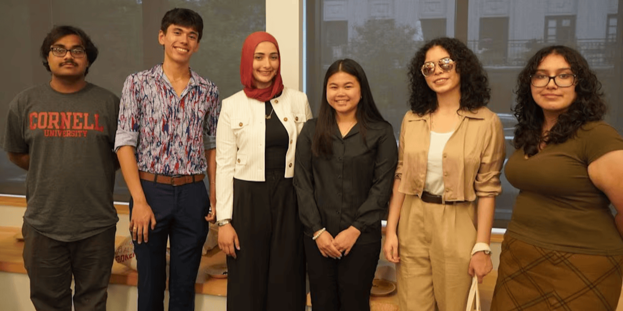 Emily Lossman (second from right) was one of the 2025 PSEG Undergraduate Research Scholars for Environmental Justice.